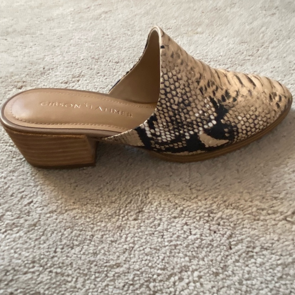 Gibson Latimer Snake Slip On Mules - image 5